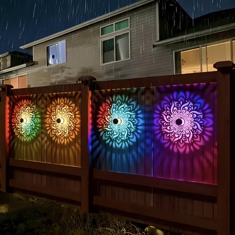 1/2/4 Packs Solar Fence Lights - Outdoor Lighting Waterproof review and price