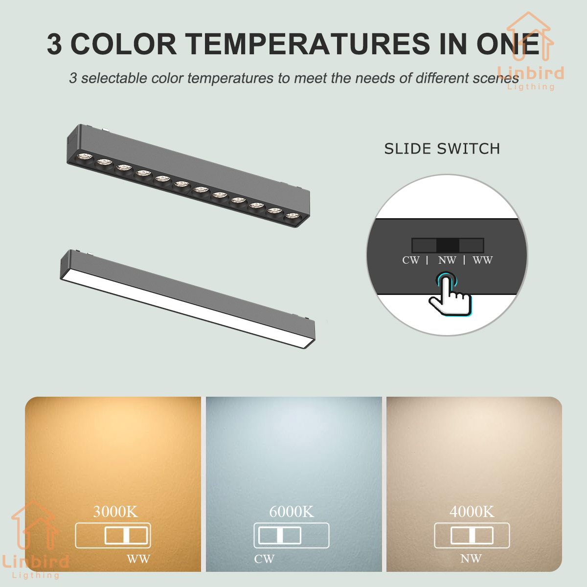 ST1 Series 3CCT Black White Ul - Outdoor Lighting Track review and price