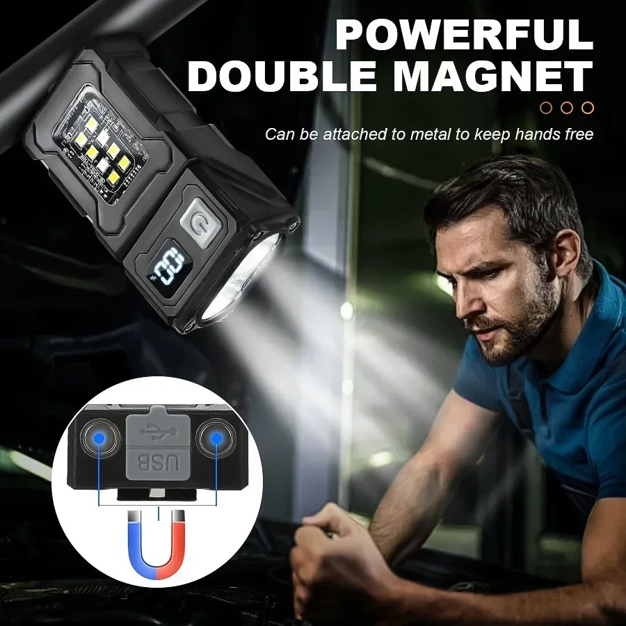 Mini USB Recharge LED Flashlig - Outdoor Lighting Black review and price