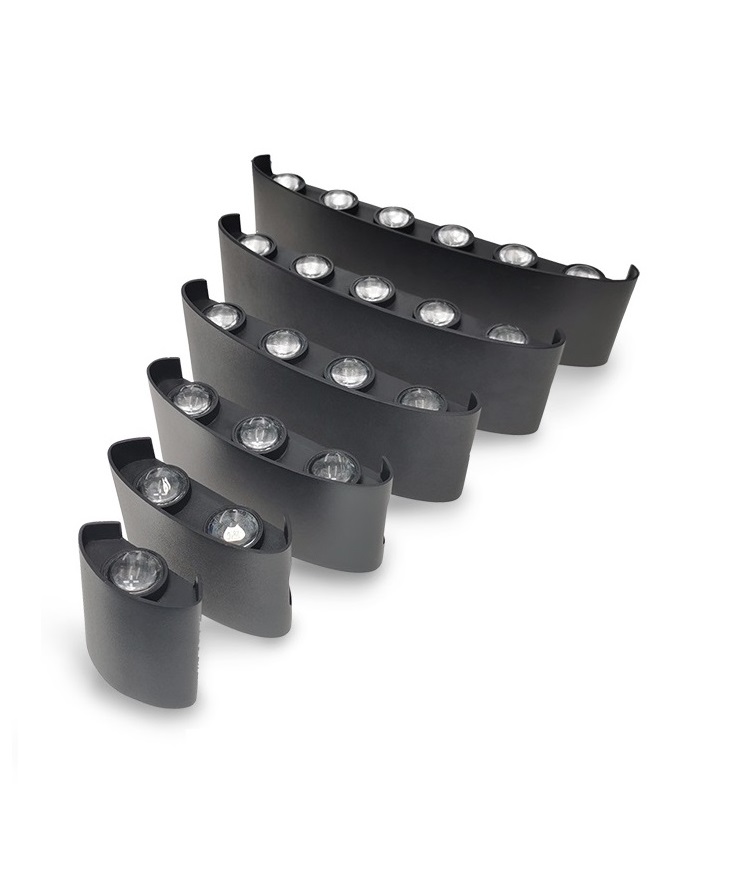 LED Wall Lamp Led Aluminum Out - Outdoor Lighting Black review and price