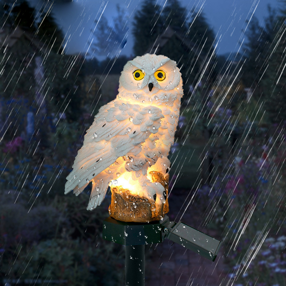 Solar Owl Statue Garden Light  - Outdoor Lighting Ip65 review and price